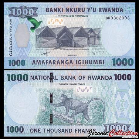 RWANDA - Billet de 1000 Francs - 2015