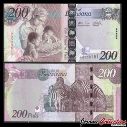 BOTSWANA - Billet de 200 Pula - Tri des diamants - 2009