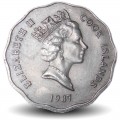 COOK (Iles) - PIECE de 1 Dollar - Statue de Tangoroa - Elizabeth II (3e effigie) - 1987 – Km37 – JeromeCollection