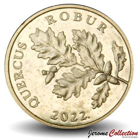 CROATIE - PIECE de 5 Lipa - Rameau de chêne - 2022 – Km15 – JeromeCollection
