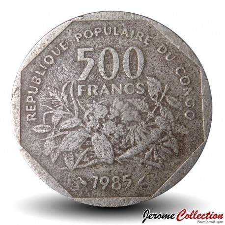 CONGO BRAZZAVILLE - PIECE de 500 FRANCS - 1985 – Km4 – JeromeCollection