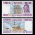 CONGO / ETATS DE L'AFRIQUE CENTRALE / BEAC - Billet de 10000 Francs - Transport et communication - T - 2017 – P110Td –