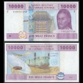 GUINEE EQUATORIALE / ETATS DE L'AFRIQUE CENTRALE / BEAC - Billet de 10000 Francs - Transport et communication - F -