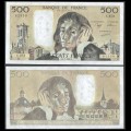 FRANCE - Billet de 500 Francs - Blaise Pascal - 3.3.1988 – P156g1 – JeromeCollection