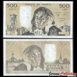 FRANCE - Billet de 500 Francs - Blaise Pascal - 3.3.1988