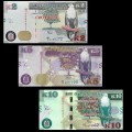 ZAMBIE - SET / LOT de 3 Billets de 2 5 10 Kwacha - 2018/2020 – P56b 57c 58c – JeromeCollection