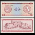 CUBA - Billet de 20 Pesos - A - Forteresse de la Real Fuerza - 1985 – Pfx5 – JeromeCollection