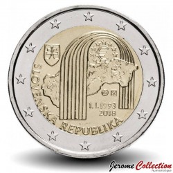 SLOVAQUIE - PIECE de 2 Euros - Création de la République slovaque - 2018