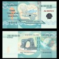 ILE DARWIN / DARWIN ISLAND - Billet de 1 Trillion de Sucres - 2015