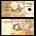ILE DARWIN / DARWIN ISLAND - Billet de 100 Trillion de Sucres - 2015