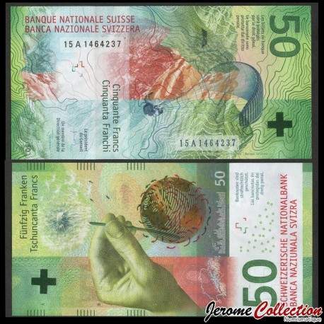 SUISSE - Billet de 50 Francs - 2015 – P77a – JeromeCollection
