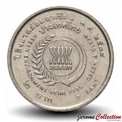 THAILANDE - PIECE de 2 Baht - Année de l'environnement - ASEAN - 1995 – Y315 – JeromeCollection