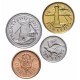 BARBADE - SET / LOT de 4 PIECES de 1 5 10 25 Cents - 1973 / 2008 – Km10a 11 12 13a – JeromeCollection