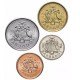 BARBADE - SET / LOT de 4 PIECES de 1 5 10 25 Cents - 1973 / 2008 – Km10a 11 12 13a – JeromeCollection