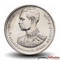 THAILANDE - PIECE de 2 Baht - 100° anniversaire du roi Rama VII - 1993