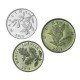 CROATIE - SET / LOT de 3 PIECES de 5 10 20 Lipa - 2015 – Km5 6 7 – JeromeCollection
