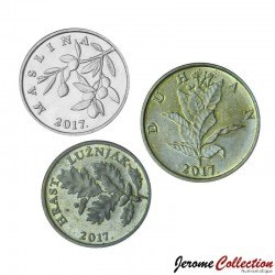 CROATIE - SET / LOT de 3 PIECES de 5 10 20 Lipa - 2017 – Km5 6 7 – JeromeCollection