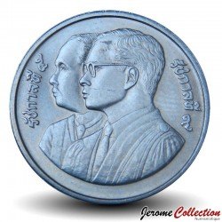 THAILANDE - PIECE de 2 Baht - Ministère de la justice - 1992