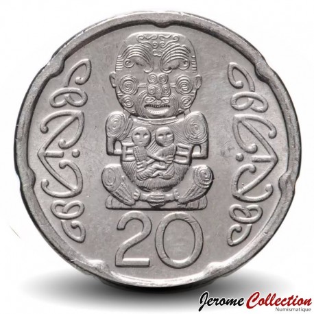 NOUVELLE-ZÉLANDE - PIECE de 20 Cents - hei-tiki - 2008 – Km118 – JeromeCollection