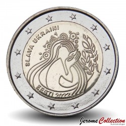 ESTONIE - PIECE de 2 Euros - Gloire à l'Ukraine - 2022 – Km103 – JeromeCollection