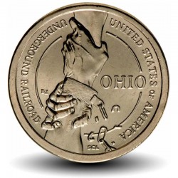 ETATS UNIS / USA - PIECE de 1 Dollar - Industrie et l’innovation - OHIO chemin de fer clandestin - P - 2022 – Km776 –