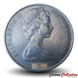 NOUVELLE-ZÉLANDE - PIECE de 20 Cents - Oiseau Kiwi - Elizabeth II (2e effigie) - 1982