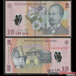 ROUMANIE - Billet de 10 Lei - Nicolae Grigorescu - Polymer - 2010
