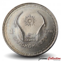 THAILANDE - PIECE de 1 Baht - 8° jeux asiatiques - Bangkok- 1978 – Y130 – JeromeCollection