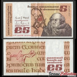 IRLANDE - Central Bank of Ireland - 5 Pounds - Jean Scot Érigène - 18.10.1985
