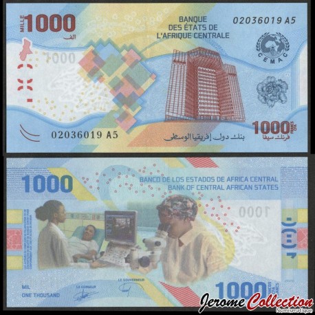 ETATS DE L'AFRIQUE CENTRALE / BEAC - Billet de 1000 Francs - La santé - 2022 – P701 – JeromeCollection
