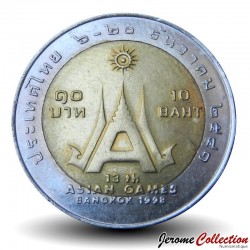 THAILANDE - PIECE de 10 Baht - 13° jeux asiatiques - 1998 – Y348 – JeromeCollection