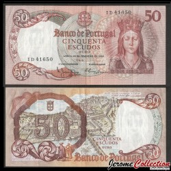 PORTUGAL - Billet de 50 Escudos - Élisabeth de Portugal - 28.02.1964