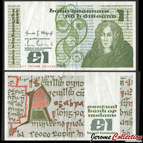 IRLANDE - Central Bank of Ireland - 1 Pound - La reine Medb - 25.11.1985 – P70c17 – JeromeCollection