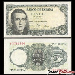 ESPAGNE - Billet de 5 Pesetas - Jaime Balmes - 16.08.1951