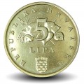CROATIE - PIECE de 5 Lipa - Rameau de chêne (Hrast luznjak) - 1999 – Km5 – JeromeCollection