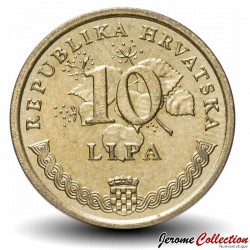 CROATIE - PIECE de 10 Lipa - Plant de tabac (Duhan) - 2007