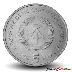 ALLEMAGNE DE L'EST / DDR / RDA - PIECE de 5 Mark - Ville de Meißen - 1972