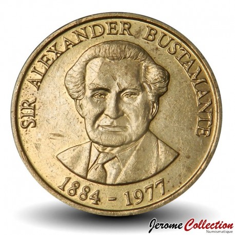 JAMAIQUE - PIECE de 1 Dollar - Sir Alexander Bustamante (Non magnétique) - 1992 – Km145 – JeromeCollection