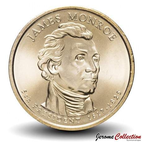 ETATS UNIS / USA - PIECE de 1 Dollar - Série Présidents: 5 - James Monroe - 2008 - D – Km426 – JeromeCollection