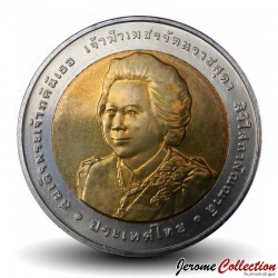 THAILANDE - PIECE de 10 Baht - 84° anniversaire de la princesse Bejaratana Rajasuda - 2009
