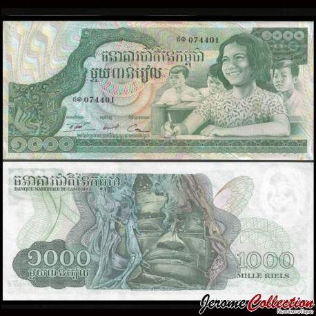 CAMBODGE - Billet de 1000 Riels - 1973