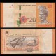 MALAISIE - Billet de 20 Ringgit - Tortues imbriquées - 2016 – P54b – JeromeCollection