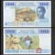 TCHAD / ETATS DE L'AFRIQUE CENTRALE / BEAC - Billet de 1000 Francs - Exploitation forestière - C - 2022 – P607Ce –