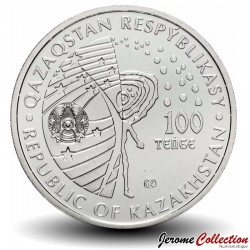 KAZAKHSTAN - PIECE de 100 Tenge - La station spatiale Salyut-1 - 2021