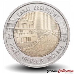 POLOGNE - PIECE de 5 ZLOTE - Le canal de la Vistule - 2023 – Y1156 – JeromeCollection