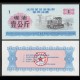 CHINE - Région militaire de Shenyang - Ticket de rationnement - Tracteur à Chenille - 1 - 1972 – Shenyang _1_bleu_rose