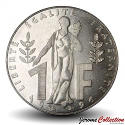 FRANCE - PIECE de 1 Franc - Centenaire de la naissance de Jacques Rueff - 1996