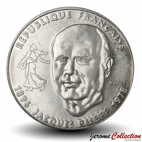 FRANCE - PIECE de 1 Franc - Centenaire de la naissance de Jacques Rueff - 1996 – Km1160 – JeromeCollection