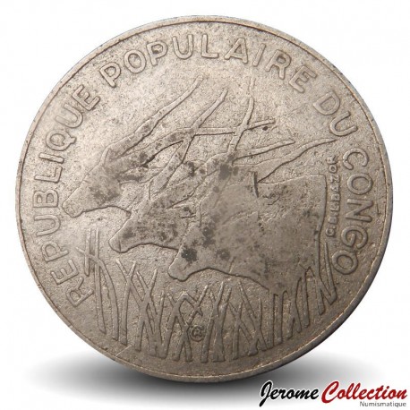 CONGO - PIECE de 100 FRANCS - Elands de Derby - 1983 – Km2 – JeromeCollection