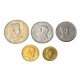 PHILIPINES - SET / LOT de 5 PIECES de 25 50 Sentimo 1 2 5 Piso - Animaux - 1991 / 1994 – Km241 242 243 258 259 –